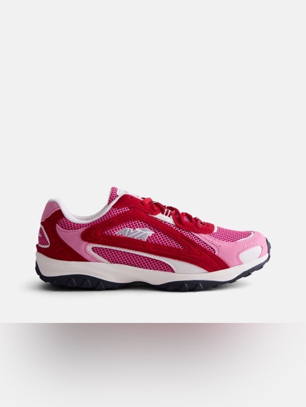 Avia Women's Pink & Red Mesh Athletic Sneakers
